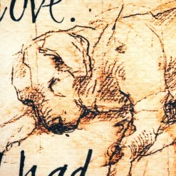 I have Known Love Sleeping Lab 17x17 Dog Pillow
