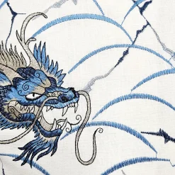 Imperial Dragon Embroidered Throw Pillow 20x20