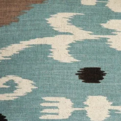 Indah Ikat Blue 12x20 Throw Pillow
