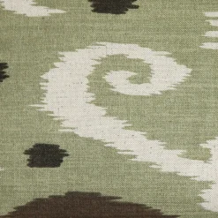 Indah Ikat Green 12x20 Throw Pillow