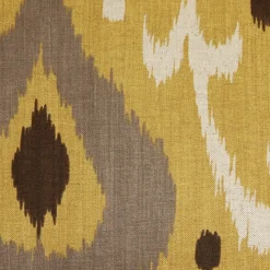 Indah Ikat Yellow 20x20 Throw Pillow
