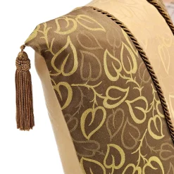 Indravati Gold Leaf Throw Pillow 17x17