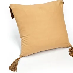 Indravati Gold Leaf Throw Pillow 17x17