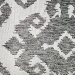 Insignia Gray Outdoor Throw Pillow 12x19