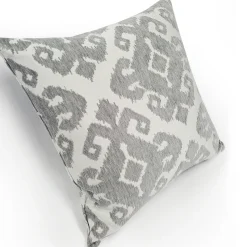 Insignia Gray Outdoor Throw Pillow 19x19