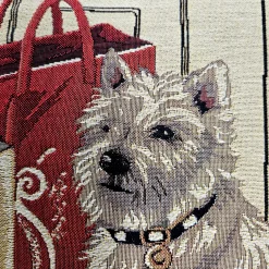 Jet Set Westie Fashion Tapestry Throw Pillow 19x19