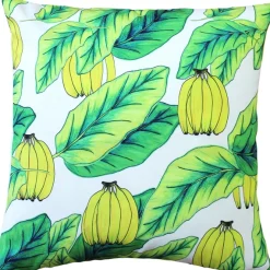 Karalina Banana Jungle Throw Pillow 20x20