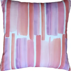 Karalina Beach Glass Blush Throw Pillow 20x20
