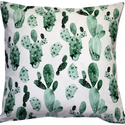 Karalina Cactus Garden Throw Pillow 20x20