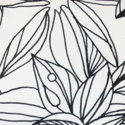 Karalina Pen and Ink Flowers Throw Pillow 20x20