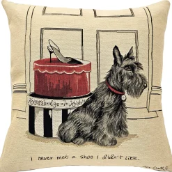 Knightsbridge Scottie Fashion Tapestry Throw Pillow 19x19
