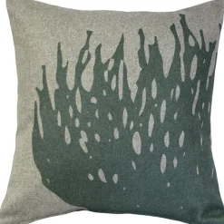 Kukamuka Hay Green Throw Pillow 19x19