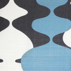 Lava Lamp Charcoal Blue 12x19 Throw Pillow