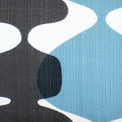 Lava Lamp Charcoal Cream 19x19 Throw Pillow
