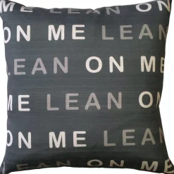 Lean On Me Throw Pillow 17x17