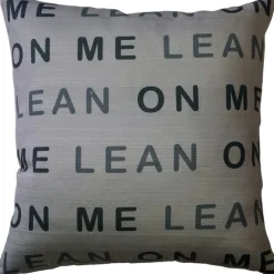 Lean On Me Throw Pillow 17x17