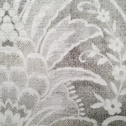 Leone Damask Cloud Gray Throw Pillow 21x21