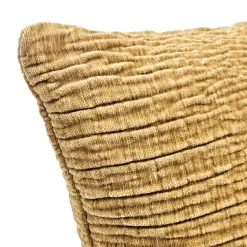 Loloi Gold Textured Throw Pillow 22x22