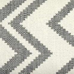 Lorenzo Zigzag Gray 12x20 Throw Pillow