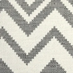 Lorenzo Zigzag Gray 20x20 Throw Pillow