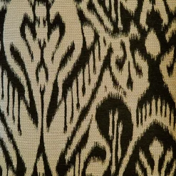 Mallorca Carbon Ikat Throw Pillow 20x20
