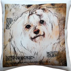 Maltese 17x17 Dog Pillow