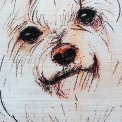 Maltese 17x17 Dog Pillow