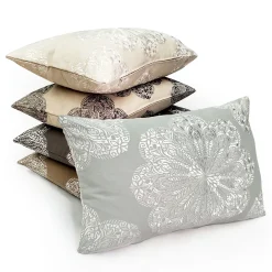 Mancini Medallion Embroidered Throw Pillows 16x24