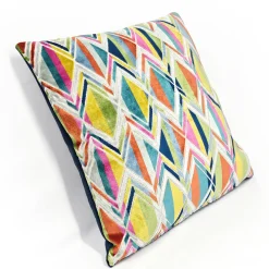 Marquis Chevron Fiesta Velvet Throw Pillow 21x21