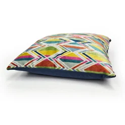 Marquis Chevron Fiesta Velvet Throw Pillow 21x21