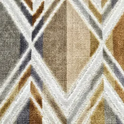 Marquis Chevron Gold Velvet Throw Pillow 21x21