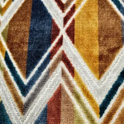 Marquis Chevron Multi-Jewel Velvet Throw Pillow 21x21