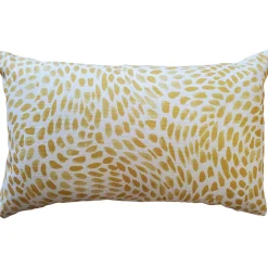 Matisse Dots Golden Yellow Throw Pillow 12x19