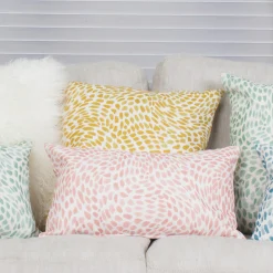 Matisse Dots Golden Yellow Throw Pillow 19x19