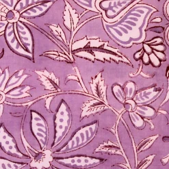Mauve Flowers Throw Pillow 19x19