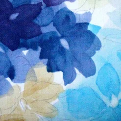 May Flower Blue Throw Pillow 12X20