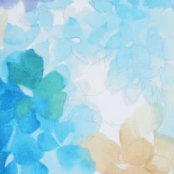 May Flower Blue Throw Pillow 20X20