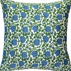 May Garden Floral Throw Pillow 19x19