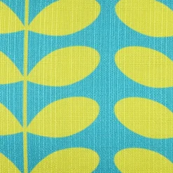 Mid-Century Modern Turquoise Throw Pillow 12x19