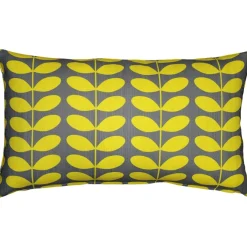 Mid-Century Modern Yellow Throw Pillow 12x19