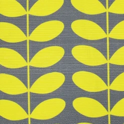 Mid-Century Modern Yellow Throw Pillow 19x19