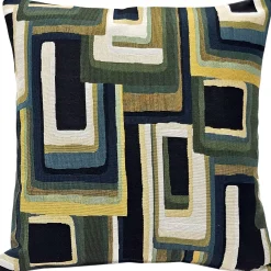 Mid Century Ravine Geometric Throw Pillow 22x22