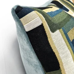Mid Century Ravine Geometric Throw Pillow 22x22