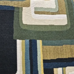 Mid Century Ravine Geometric Throw Pillow 22x22