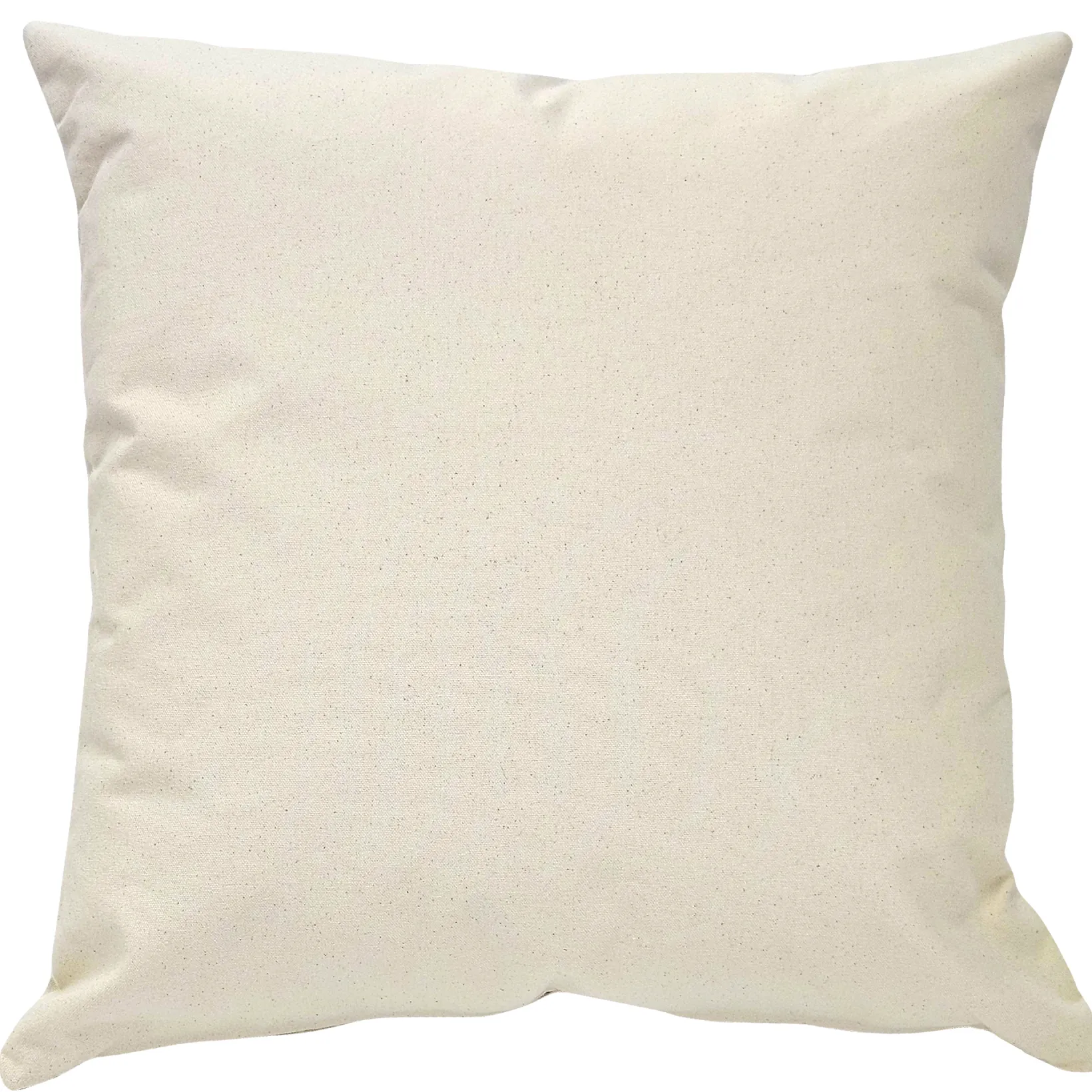 Natural Heavy Cotton Canvas Square Throw Pillow 20x20