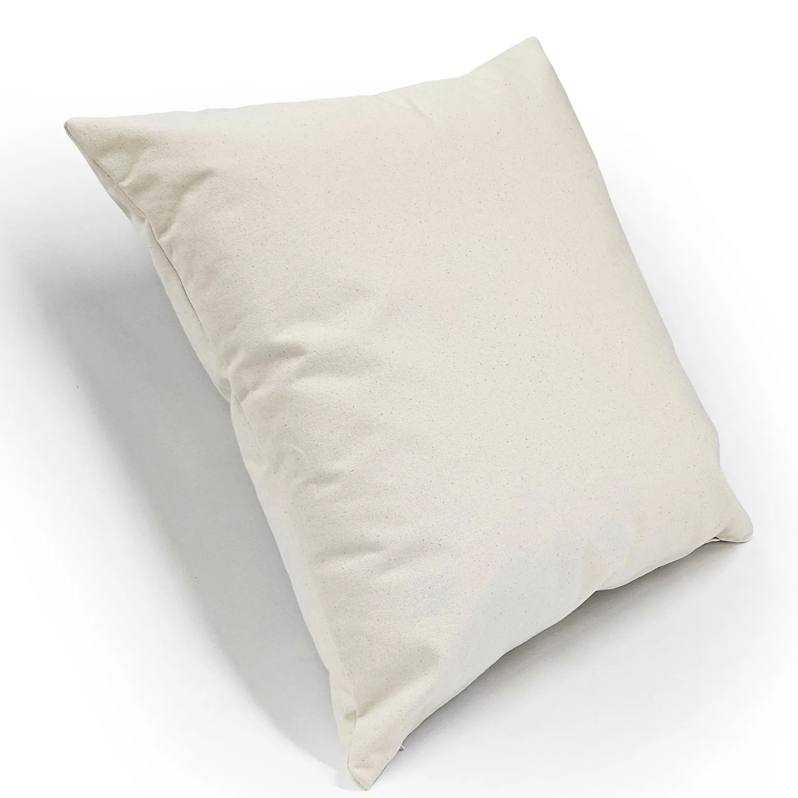 Natural Heavy Cotton Canvas Square Throw Pillow 20x20