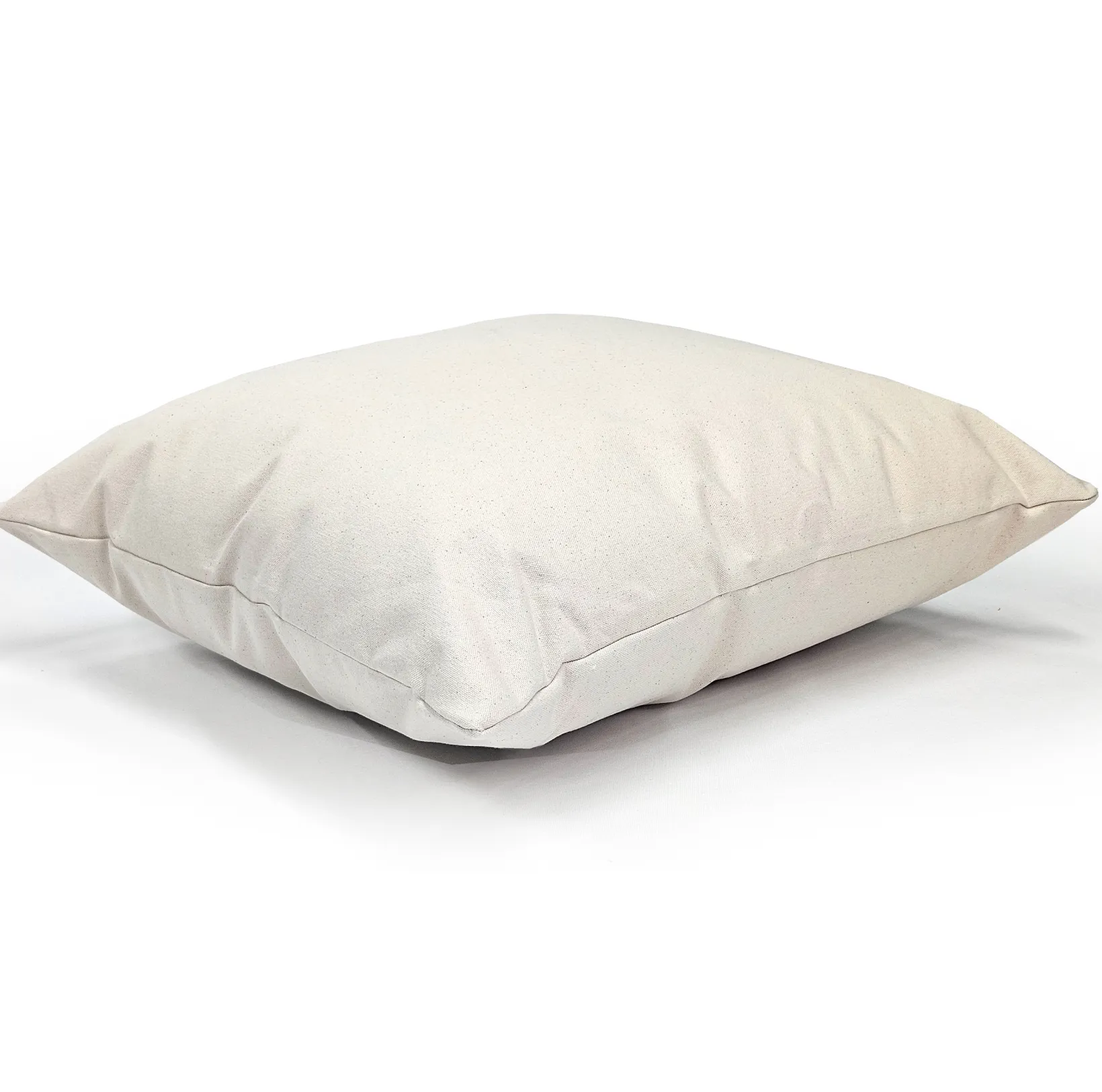 Natural Heavy Cotton Canvas Square Throw Pillow 20x20