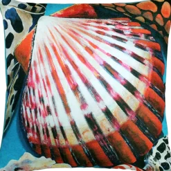Newport Beach Bay Scallop Mix Throw Pillow 20x20
