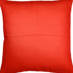 Ocean Reef Coral on Red Throw Pillow 20x20