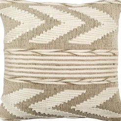 Ojai Cream Chevron Bohemian Pillow 20x20